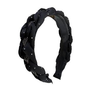 高端精致高颅顶发箍女2023年新款头箍高级感水钻气质洗脸发卡头饰