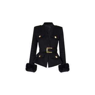 MD依诺【暖绒云境】2025冬季新款时尚重工设计感名媛百搭西服外套