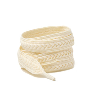 麦穗麻花辫鞋带黑白米绿灰金色板鞋休闲小白鞋扁平长短卫衣裤带绳