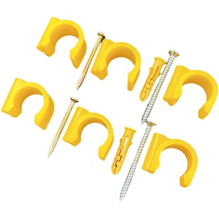 燃气管卡扣加厚塑料卡子3分4分煤气天然气管道固定不锈钢波纹管夹