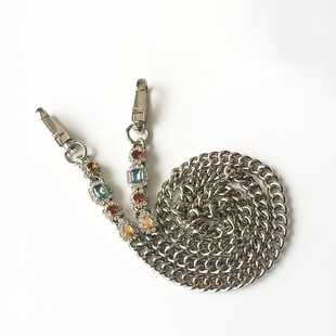 适用于pink燕子包包链条配件带钻宝石不褪色斜挎链条肩带配件单买