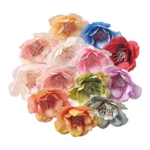 桃花仿真花假花绢花 DIY手工材料 发饰服饰装饰配件 花包辅料材料