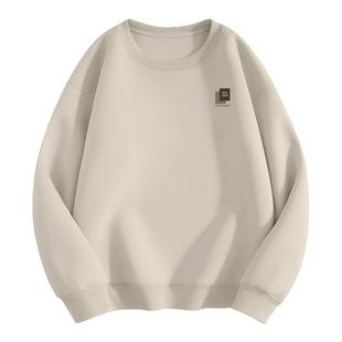 回力加绒卫衣男款冬季圆领一体加厚青少年内搭打底衫男士冬装衣服