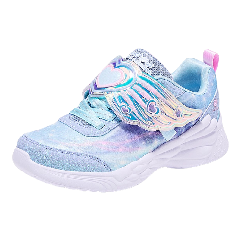 Skechers斯凯奇儿童闪灯鞋女童甜美可爱童鞋蝴蝶亮灯休闲运动鞋