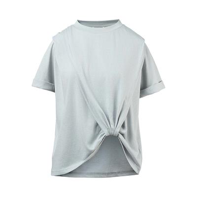 滑滑T/MSLAN凉感正肩扭结短袖