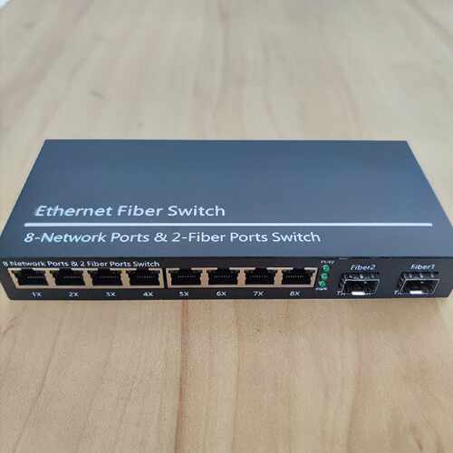 议价千兆2光8电SFP交换机SC收发器LC光纤