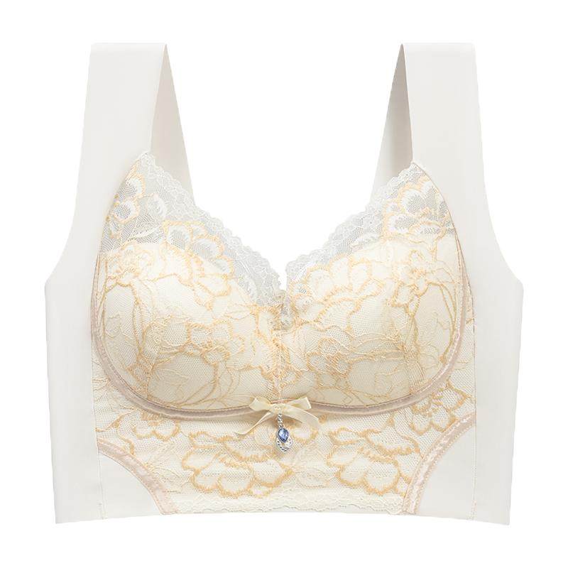 宝督调整型内衣美背心式收副乳文胸网红聚拢蕾丝收副乳垂胸罩