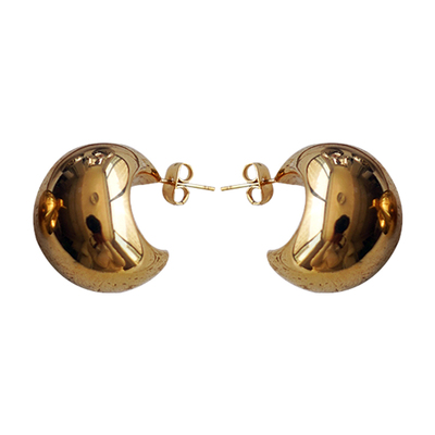 耳边铛钛钢宋慧乔同款半圆形耳环