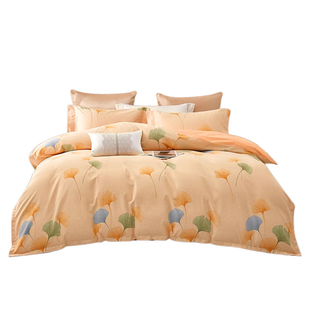 梦兰家纺纯棉磨毛四件套秋冬季加厚保暖全棉床单被套被罩床上用品