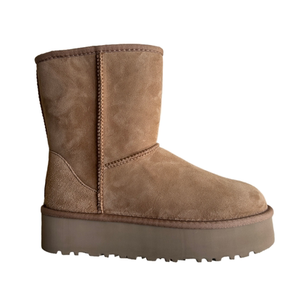 中筒雪地靴厚底桑坡羊毛冬鞋