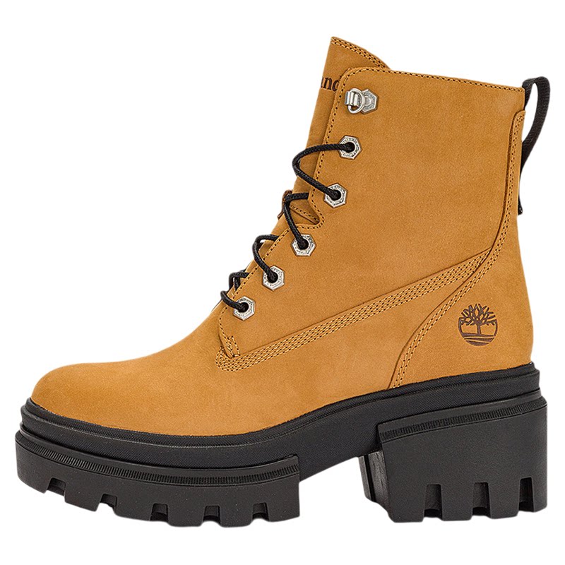 Timberland添柏岚女鞋户外耐磨防滑高跟增高休闲马丁靴A41QK