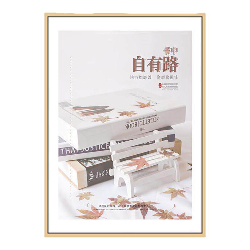 图书馆挂画装饰画海报文化艺术学习书房自习室学校墙壁画