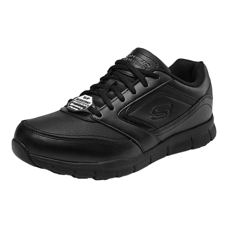 Skechers斯凯奇男鞋秋冬款时尚通勤皮鞋防滑耐磨商务休闲鞋77156W