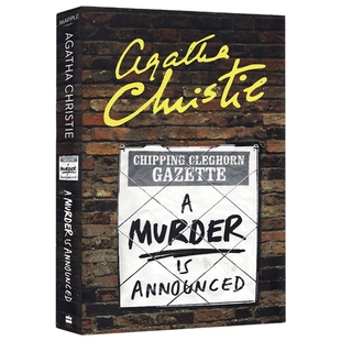 英文原版小说 阿加莎系列 马普尔小姐探案第一季 谋杀启事 Miss Marple A Murder Is Announced 英文版 进口英语原版书籍
