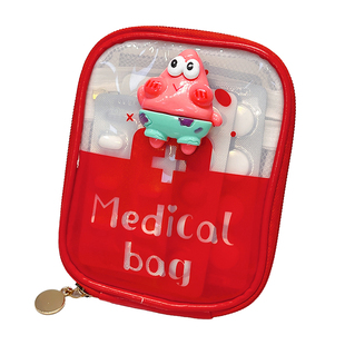 医药包家用大容量药物收纳包可爱卡通派大星旅行便携式医疗急救包