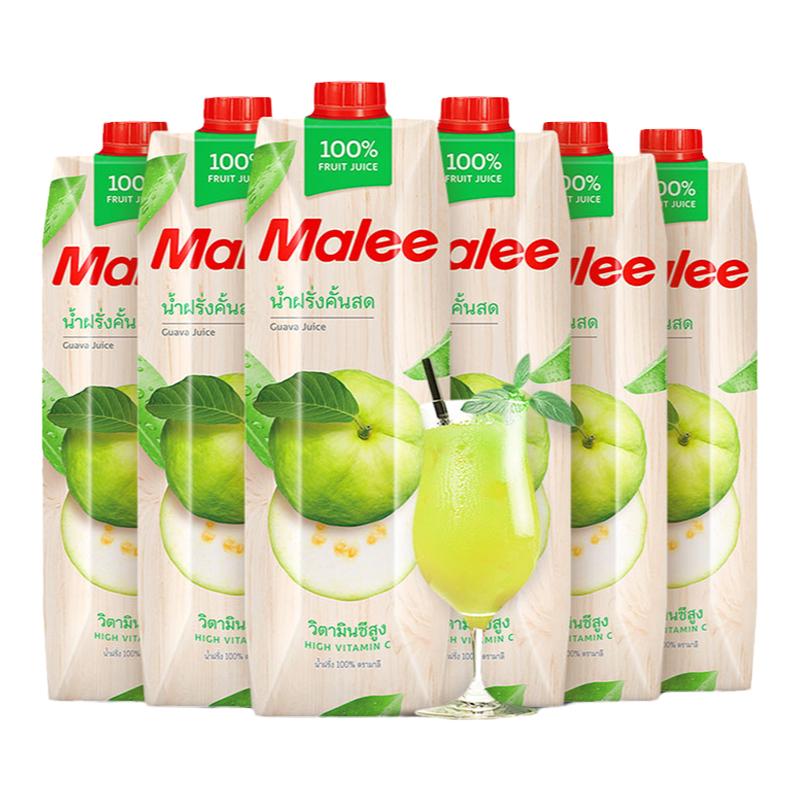 泰國進(jìn)口Malee瑪麗番石榴果汁芭樂汁1L*6果汁0脂肪飲料整箱裝飲品