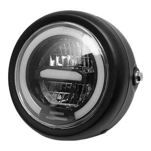 天骏龙嘉v咖CG125太子LED前照灯复古摩托车改装高亮大灯