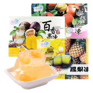 台湾特产雪之恋水果果冻盒装果味果冻水蜜桃办公室零食芒果百香果