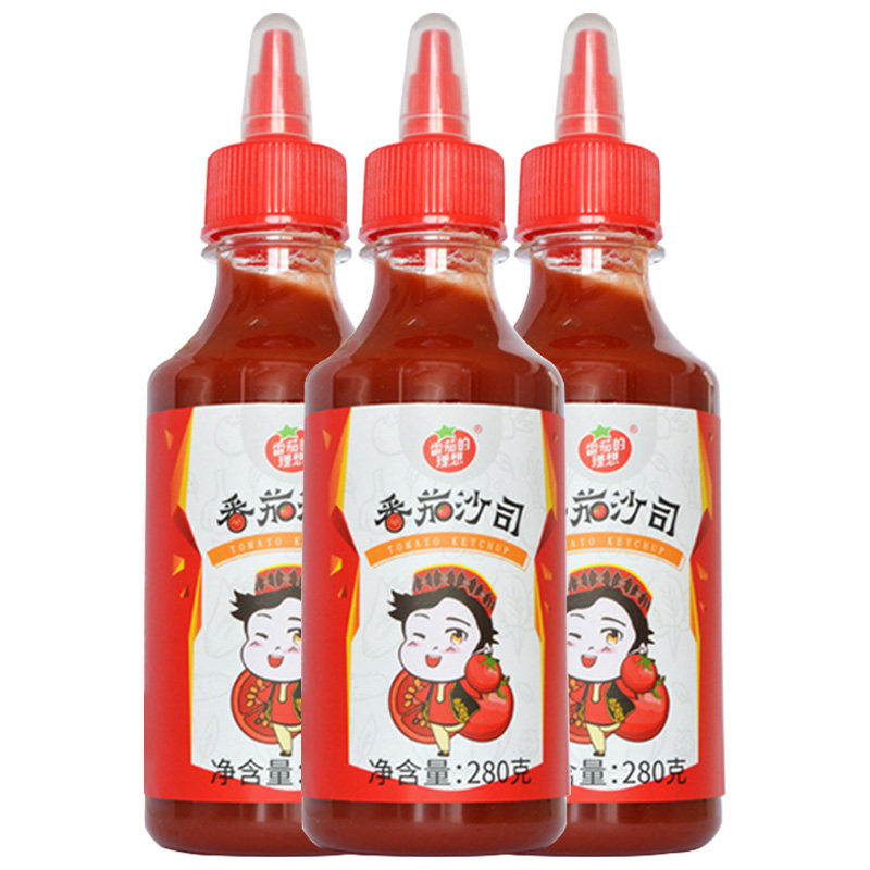 沙司挤压瓶瓶装手抓饼薯条番茄酱