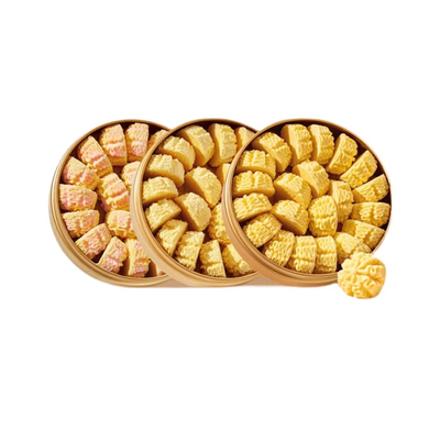 莎布蕾黄油小花曲奇198g金罐礼盒