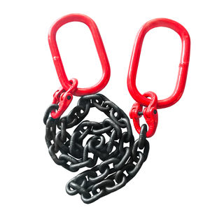 锰钢起重链条双头吊环组合吊索具大全双腿吊环定做吊车吊装工具
