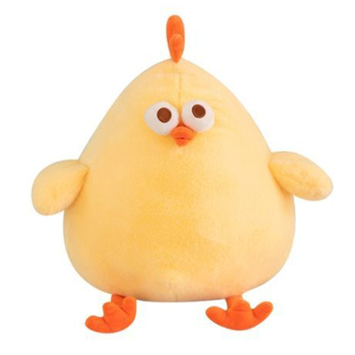 解压墩墩鸡抱枕公仔小黄鸡布娃娃睡觉玩偶毛绒玩具生日礼物送女生