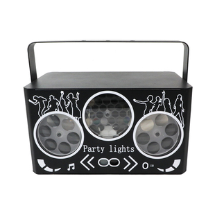 新款旋转七彩变色灯ktv灯光氛围灯声控激光镭射灯DJ激光蹦迪灯