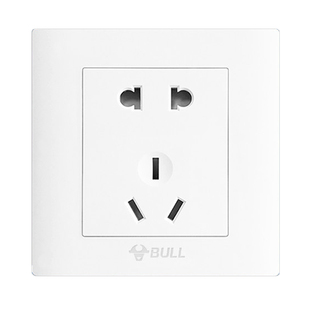 公牛开关插座一开带五孔二三插家用电源暗装墙壁86型多孔面板排插