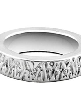 男女钛钢美式不掉色戒指