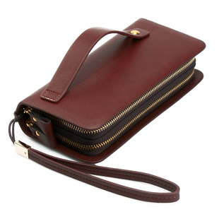 新款正品时尚手包拉链皮包钱包男士长款青年手机包休闲手抓手拿包