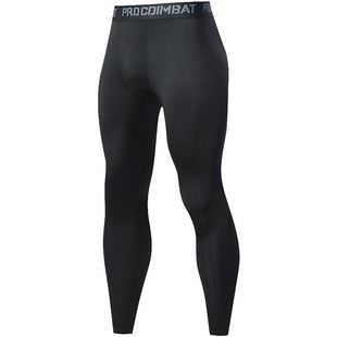 加绒篮球打底裤男士冬季保暖打篮球紧身裤透气速干弹力打底压缩裤