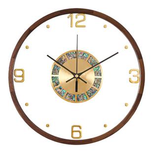 高级感挂钟客厅挂墙家用大气2025新款轻奢风高端上档次静音时钟表