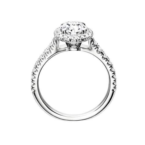 TopMiya【培育】人工人造钻石经典围镶款求婚订婚戒指【直播款】