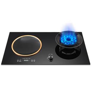 万菲达一气一电两用天燃气液化煤气灶凹面电磁炉台嵌入式家用双灶