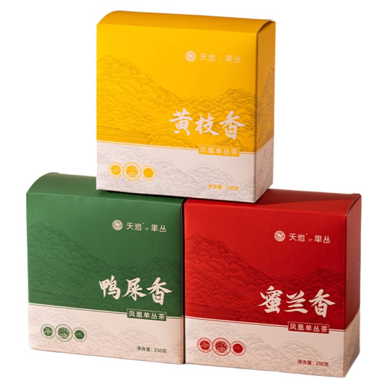 天池茶业 单枞茶凤凰单丛茶叶潮州蜜兰香鸭屎香茶半斤装 凤凰展翅