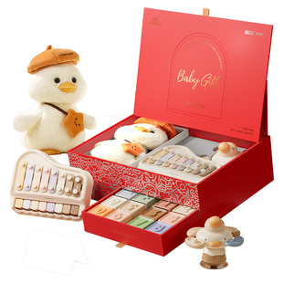 英氏婴儿礼盒一岁宝宝玩具安抚套装高档礼物周岁男女新年送礼实用