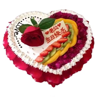 网红创意水果女神老婆鲜花生日蛋糕全国同城配送合肥市蜀山肥东县