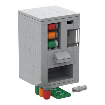 创意小颗粒积木自动贩卖机饮料机