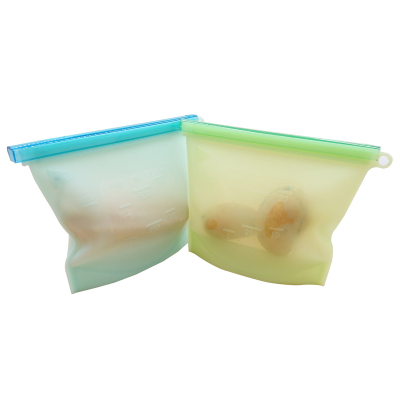FDA silicone food storage bag硅胶保鲜袋食品袋冷藏保鲜分装