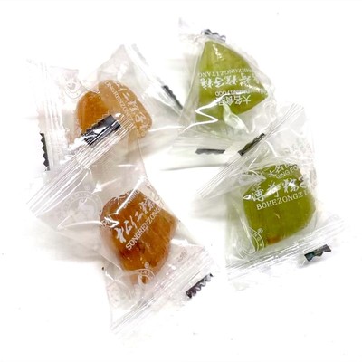 棕子糖苏州特产薄荷糖松仁糖硬糖三角糖散装麦芽糖果清凉批发零食