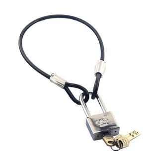 钢丝绳锁304不锈钢 防盗锁链行李箱电瓶车锁钢丝绳防剪车锁头盔锁