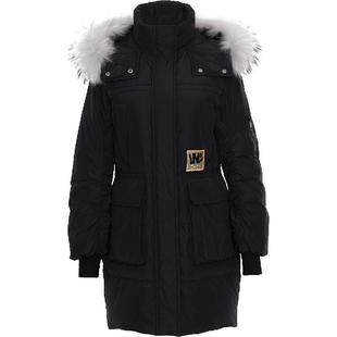 LINC金羽杰中长款羽绒服女款冬季派克服羽绒服外套女Y21606161