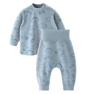 【舒绒棉】汤尼倍儿新生婴儿系带连体衣春秋男宝宝外出保暖哈衣服