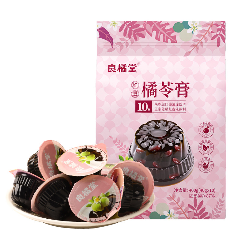 良橘堂化州橘红龟苓膏升级版0脂肪橘苓膏即食烧仙草果冻儿童零食