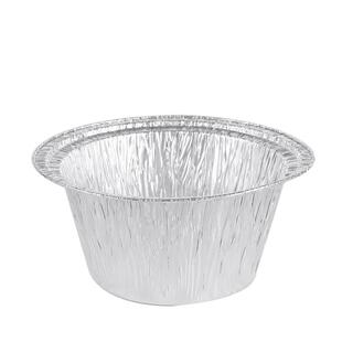 18309锡纸盒圆形7寸锡纸碗带盖花甲粉大份一次性打包汤碗1200ML