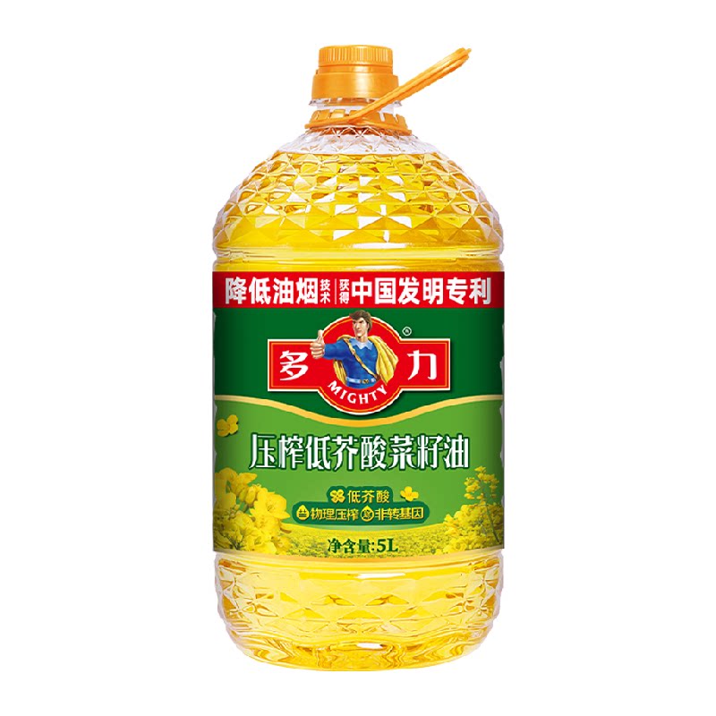 多力低芥酸菜籽油物理压榨5L 45.32元 - 86线报