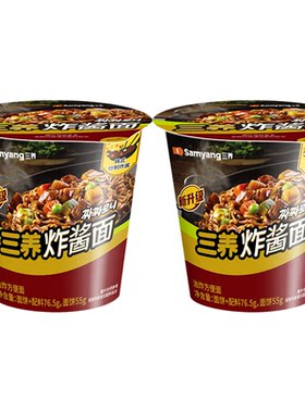 韩国三养炸酱杯面76.5gx2杯