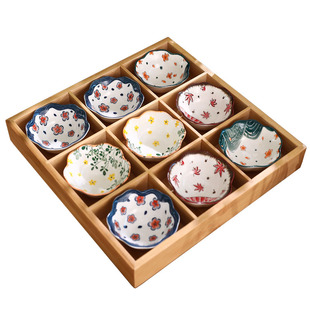 2025新款围炉煮茶点心盘器具配件全套中式茶点九宫格干果果盘套装