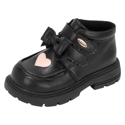 皮靴舞玛短靴女童加绒冬季