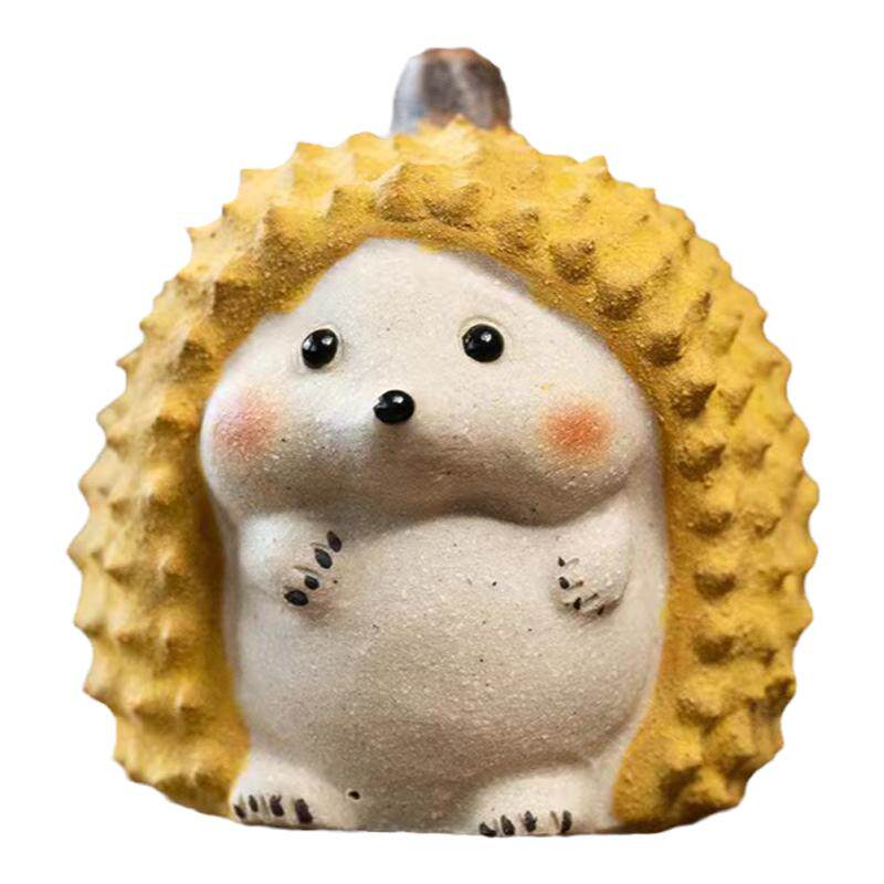 新品紫砂榴莲仿真茶宠 手工榴莲茶宠摆件